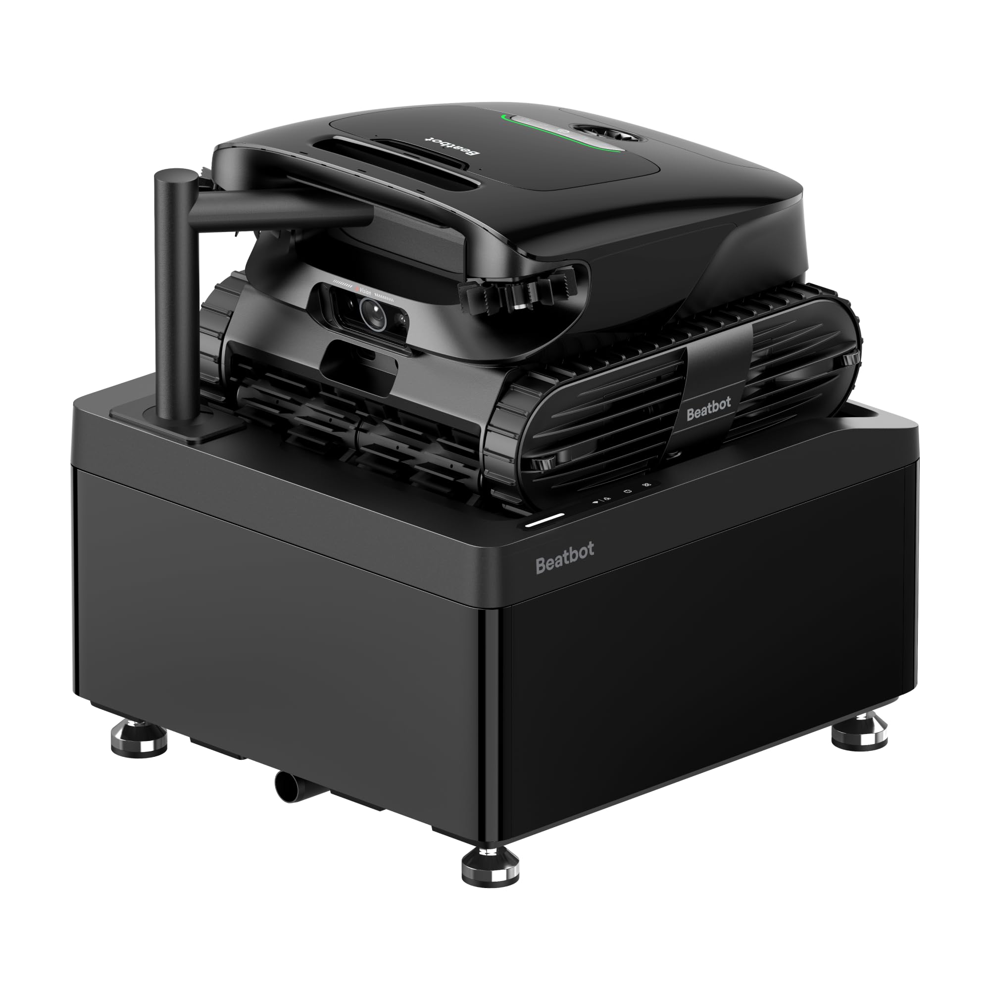 Beatbot AquaSense X AI pool robot next to the AquaSense 2 Pro range