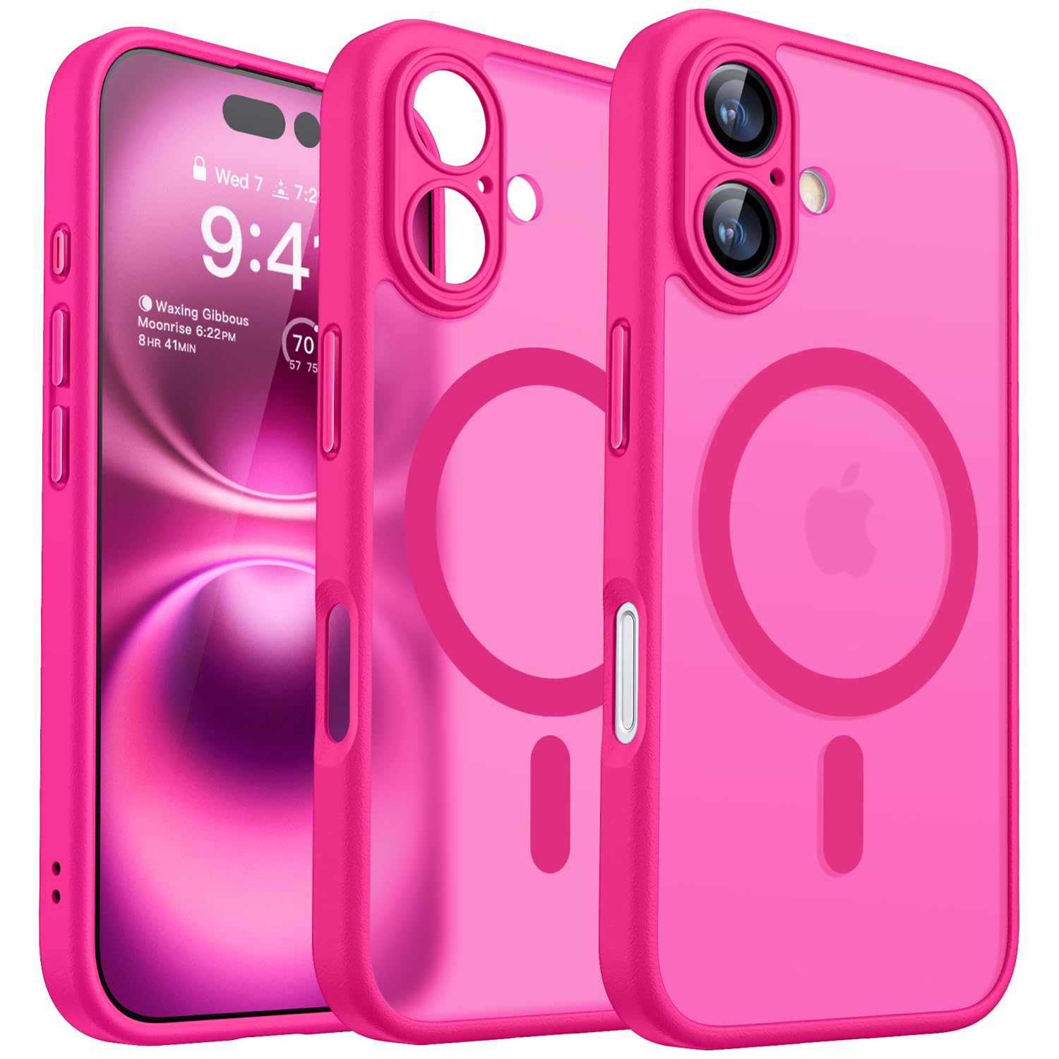 CANSHN Magnetic for iPhone 16 Case, Upgraded [Full Camera Pr