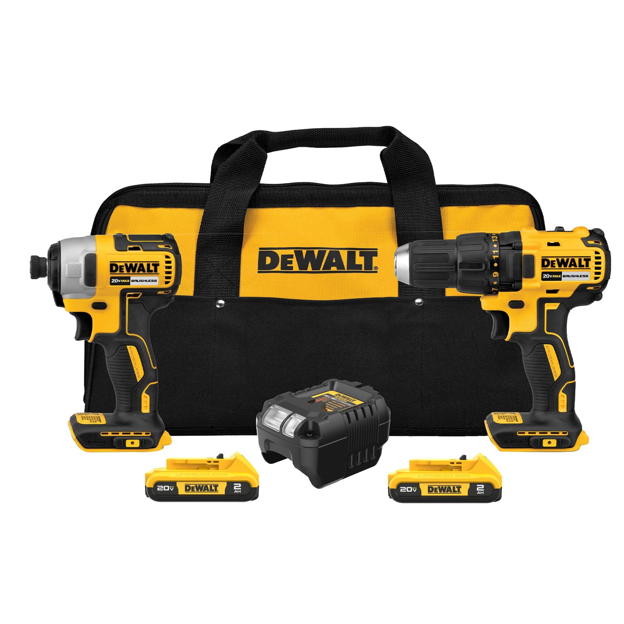 DEWALT 20V MAX Cordless Drill and Impact Driver, Power Drill