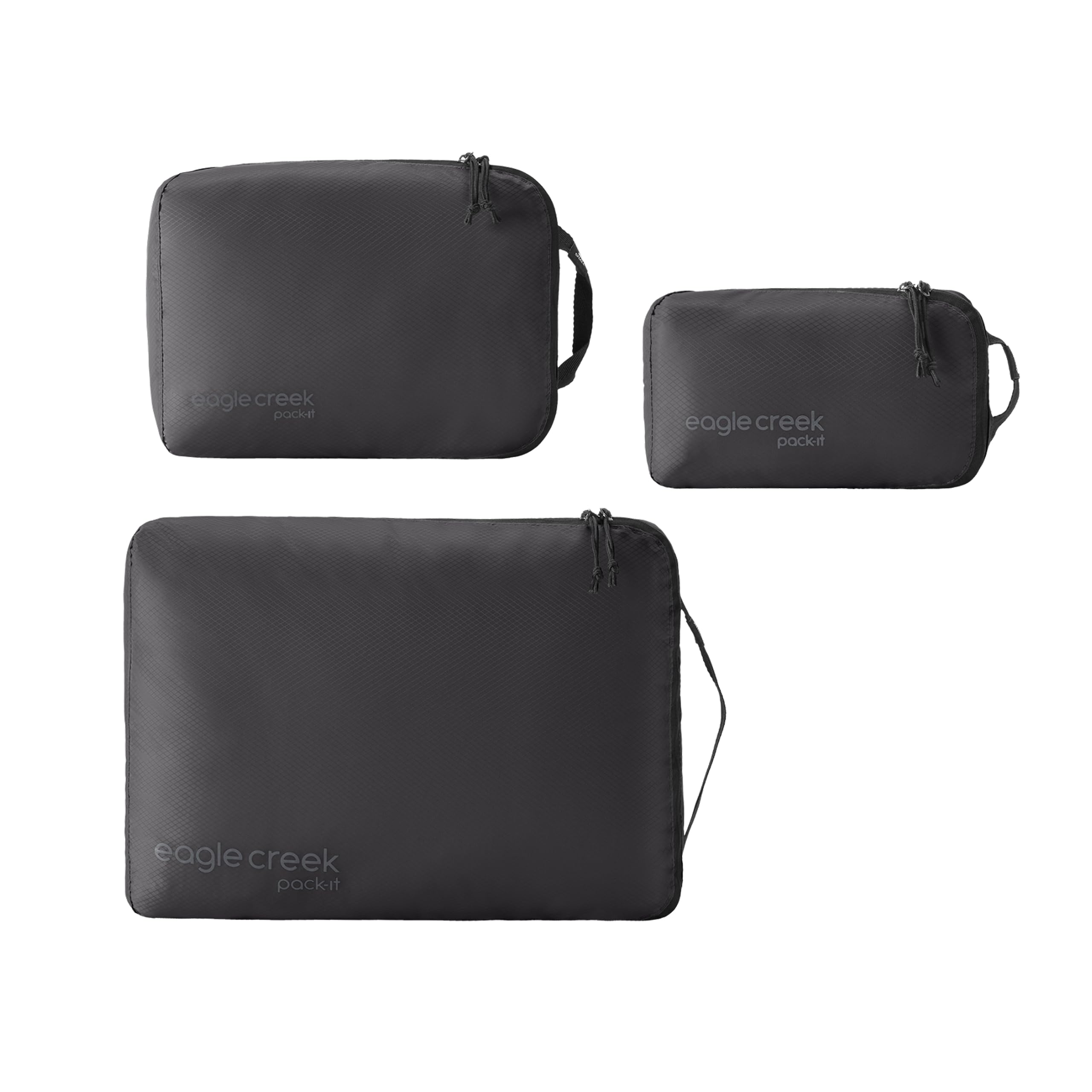Eagle Creek Pack-It Isolate cube set with a solid enclosed shell