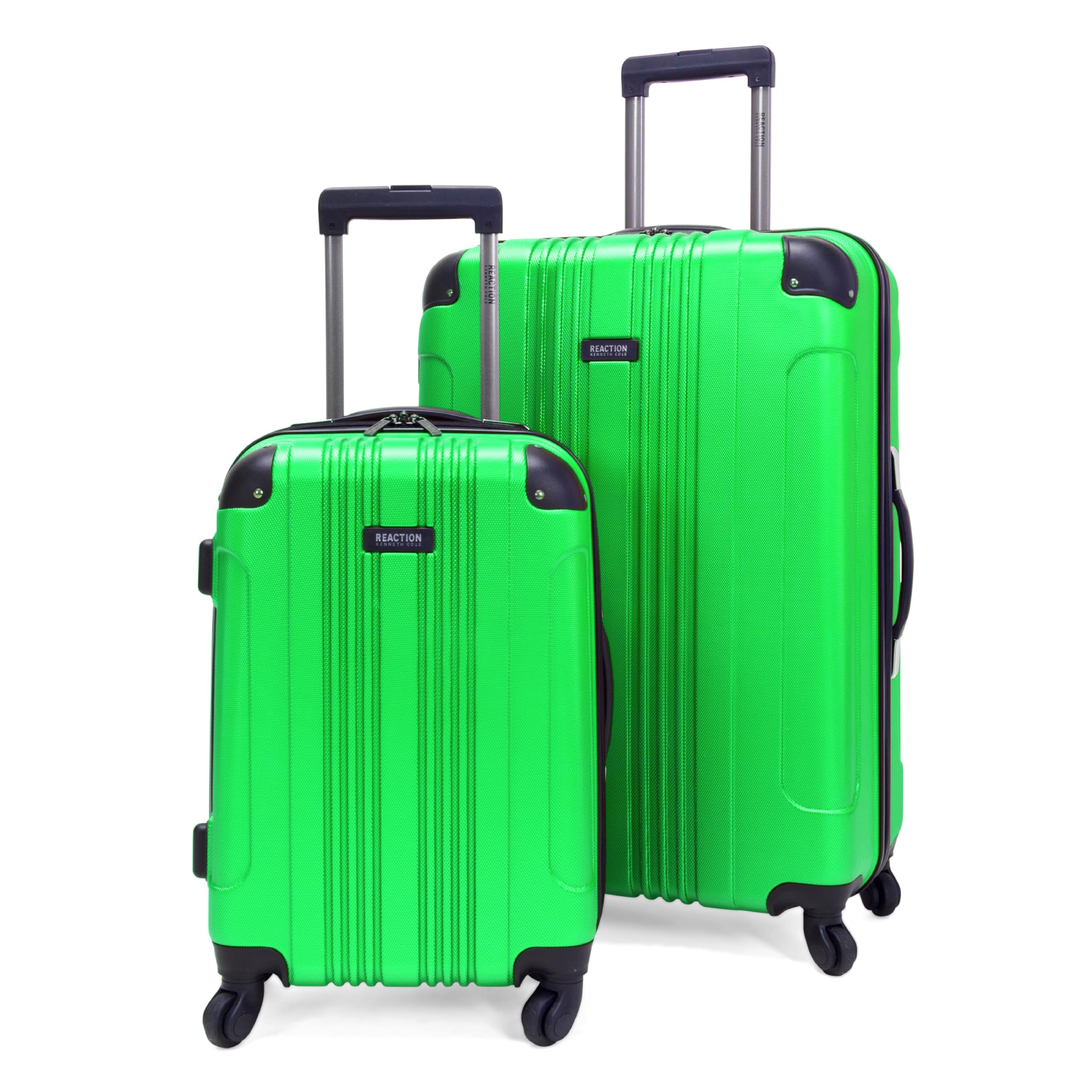 Kenneth Cole Reaction Out of Bounds lightweight hardshell spinner luggage two-piece set in green