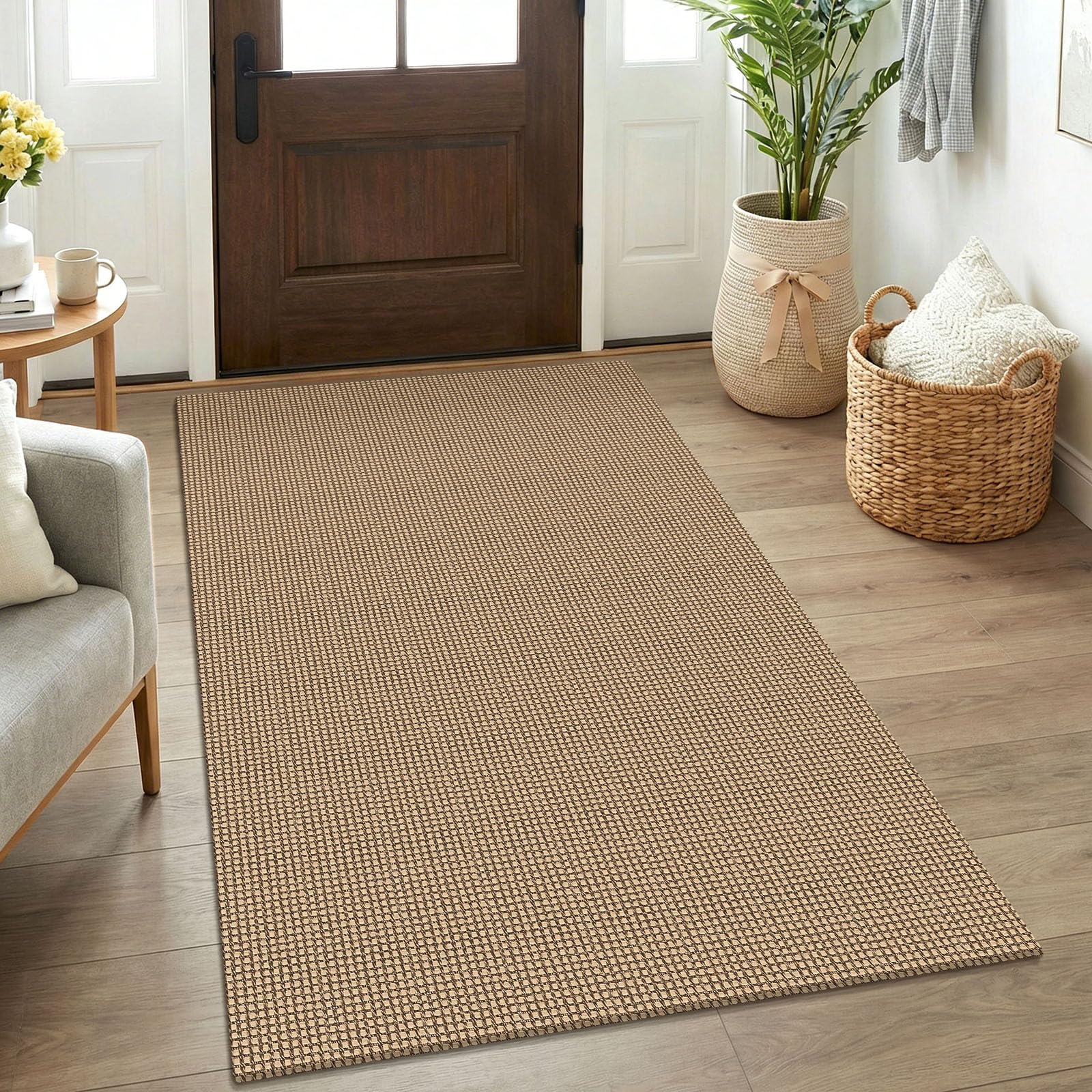 KOZYFLY Boho Rugs for Entryway 3x5 ft Washable Area Rug Non
