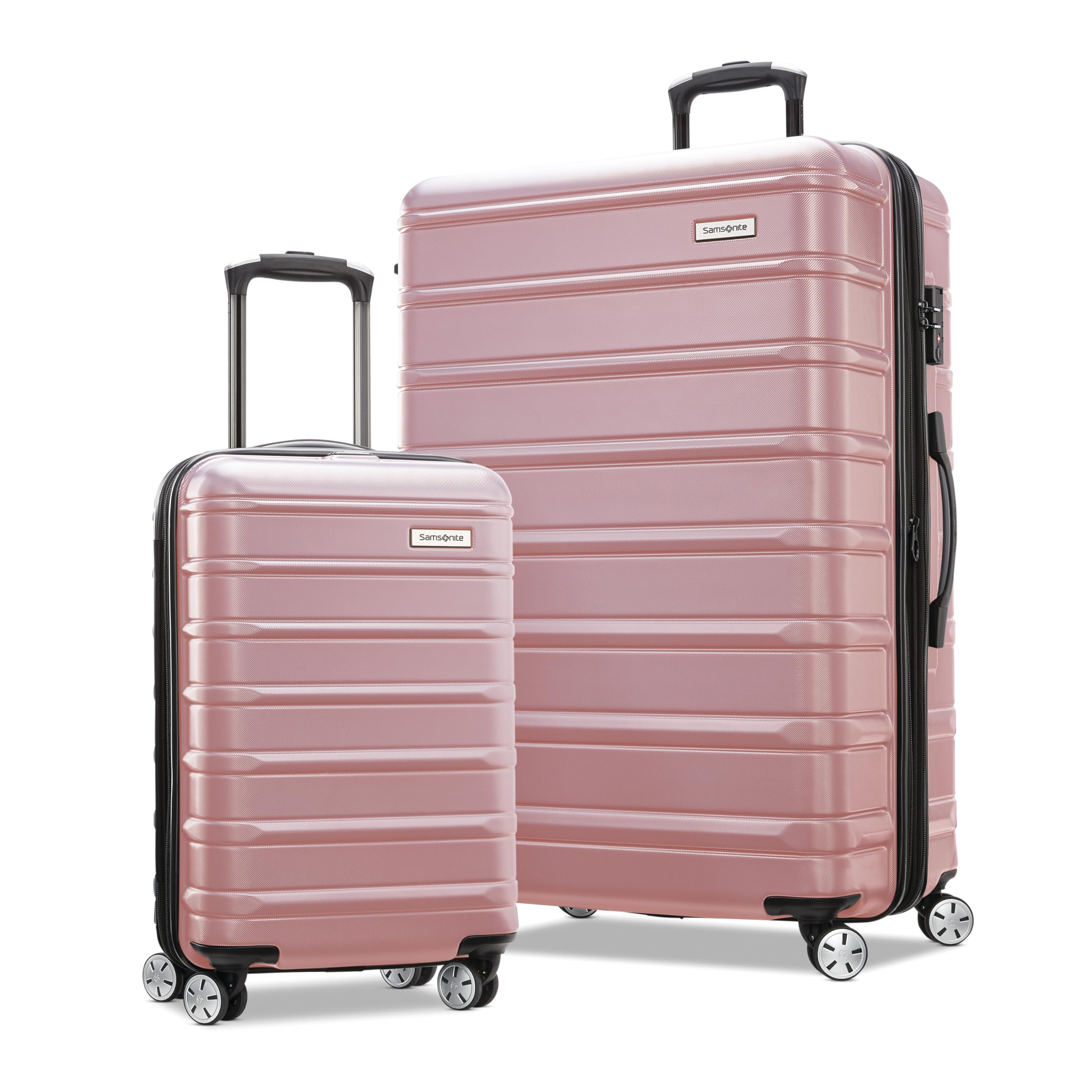 Samsonite Omni 2 hardside two-piece spinner luggage set in charcoal