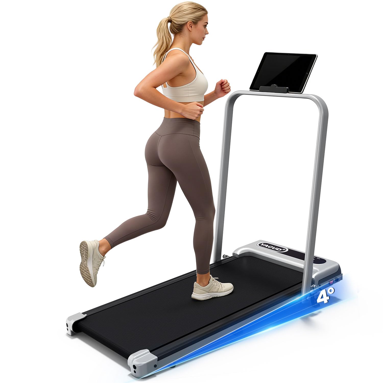 Yagud walking pad under-desk treadmill folded flat