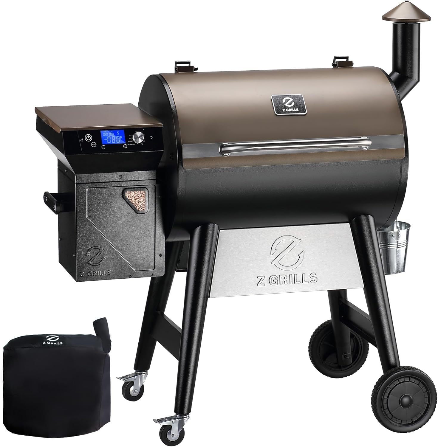 Z Grills 7002C pellet grill, a close sibling to the 700D6 in the 700 series